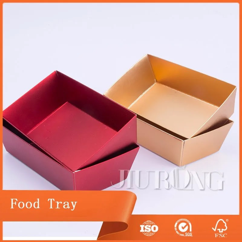 Food Grade Paper Food Container Disposable Food Packing Tray Buy