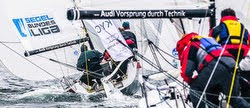 J/70s sailing German Sailing League