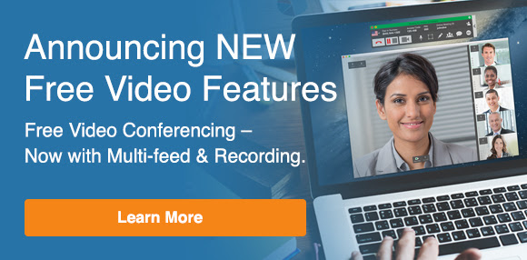 Announcing NEW Free Video Features – Video recording and multi-feed. Click here to Learn More