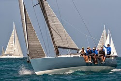 J/125 sailing offshore at Heineken St Maarten regatta