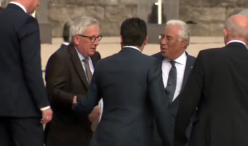 pijany Juncker na szczycie NATO/ fot. facebook