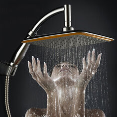 9 Inch Square Thin Rotatable Top Rain Shower Head