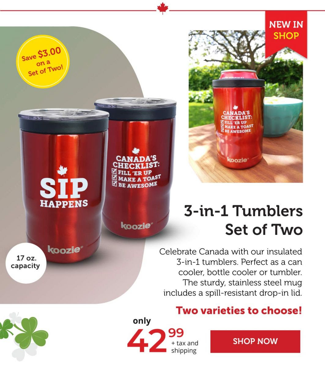 3-in-1 Tumbler set of two