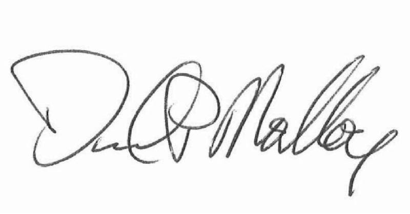 Chancellor Malloy signature graphic