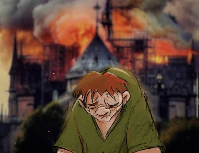 Người dân khắp thế giới đồng loạt chia sẻ những bức vẽ cầu nguyện cho Nhà thờ Đức Bà Paris sau vụ cháy - Ảnh 2.