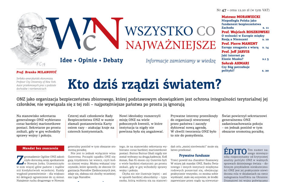 Już jest nr 47 Wszystko co Najważniejsze - w EMPIKach oraz wysyłkowo w Sklepie Idei