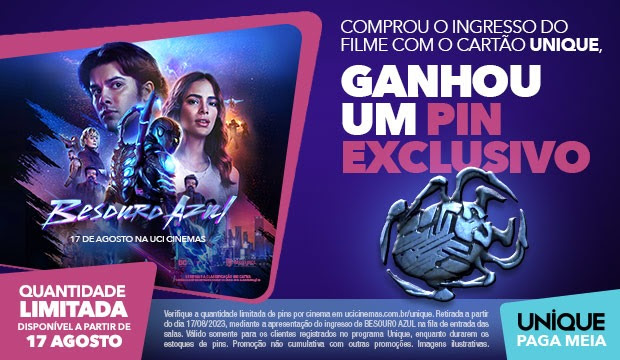 Cinematerna recebe Besouro Azul no Cinemark RioMar