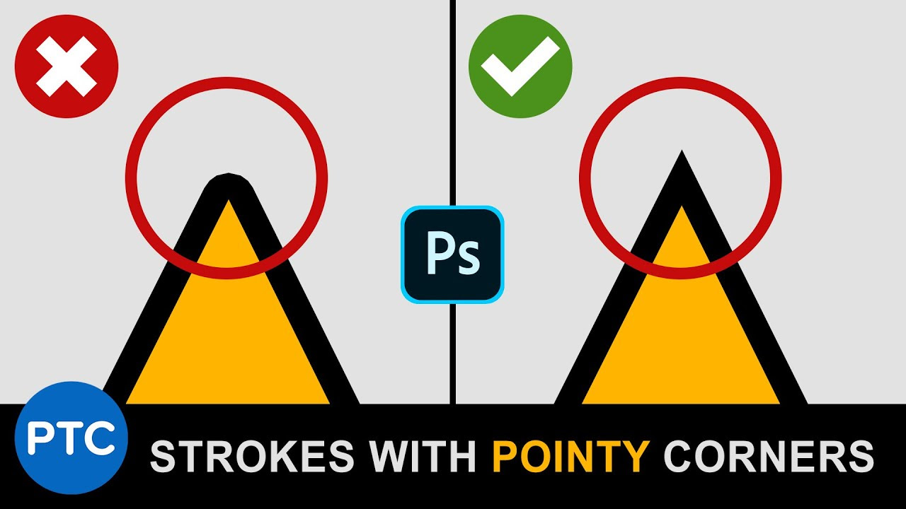 Make Strokes with POINTY Corners in 90Second Tip 23