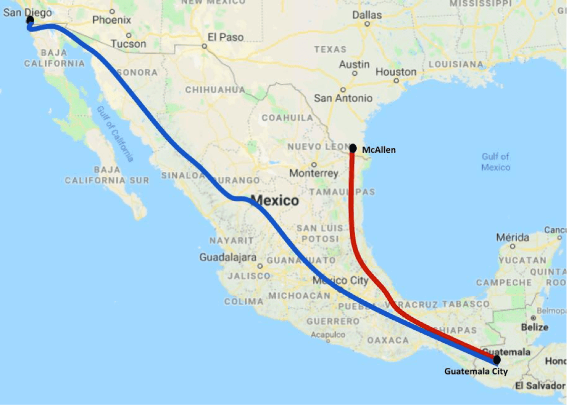 Расстояние сан. Тихуана Сан Диего. Сан Диего Мексика расстояние. Сан-Диего Калифорния на карте граница с Мексикой. Расстояние от Тихуаны до Сан Диего.
