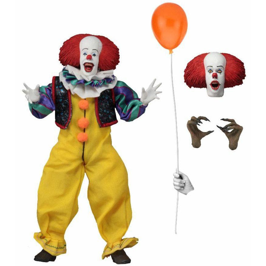 Image of IT - 8" Clothed Action Figure - Pennywise (1990)