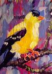 Abstract yellow Bird - Posted on Saturday, February 7, 2015 by Cecelia Blenker