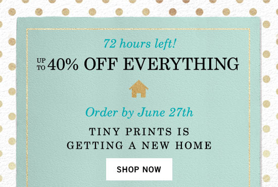 Up to 40% off everything