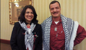 Rashida Tlaib meets with another supporter of jihad terror against Israel
