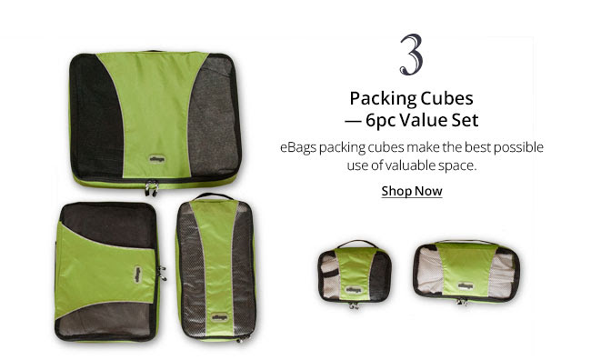 Packing Cubes 6pc Value Set