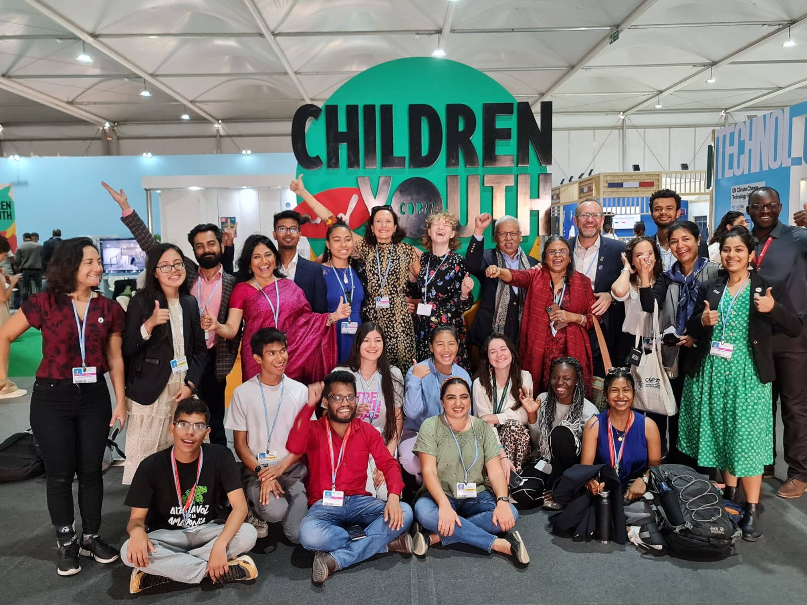 Youth and Youth Hub partners at COP27