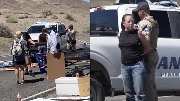 Climate Activists Blocking Road Learn Brutal Lesson When Nevada Ranger Rolls Up