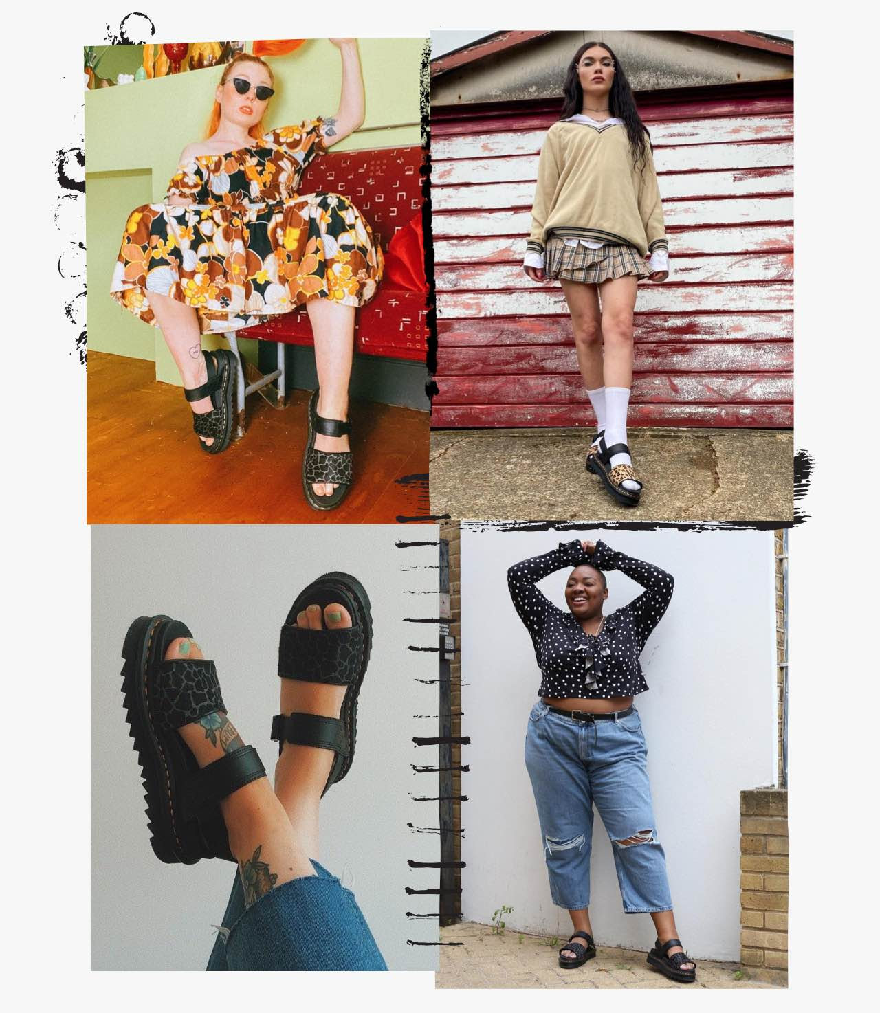 Dr. Martens New in Cow print sandals WithGuitars