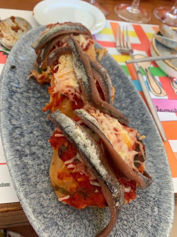 Bruschetta de anchoas y tomate, uno de los platos que prepararon en el festival.