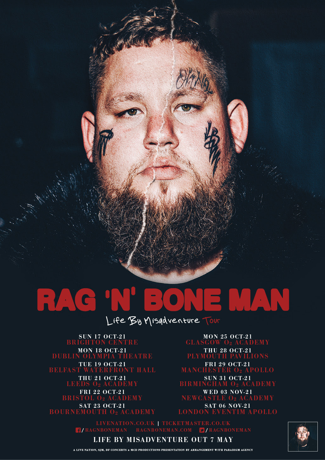 Rag’n’Bone Man brings his Life by Misadventure tour across the U.K. & Ireland • WithGuitars