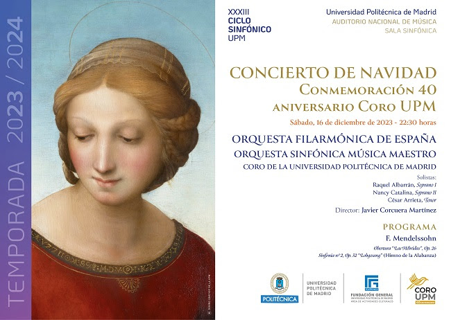 universidad politecnica de madrid  CONCIERTO DE NAVIDAD   Conmemoración 40 aniversario UPM