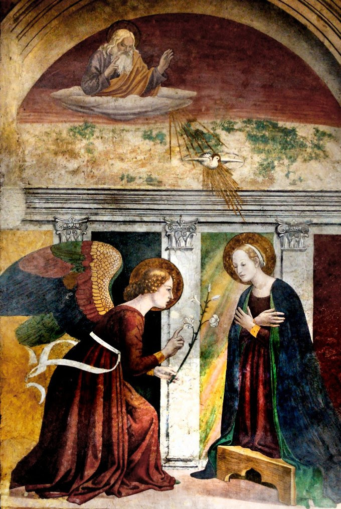 Neuvaine Notre-Dame du Mont-Carmel( 8 juillet au 16 juillet 2018) Annunciation_melozzo_da_forli_pantheon