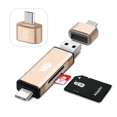 Leitor de cartão SD de Kawau Tipo-c Micro USB OTG USB 3.0 TF