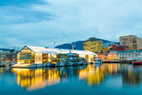 Hobart's beautiful waterfront with boats and scenic views