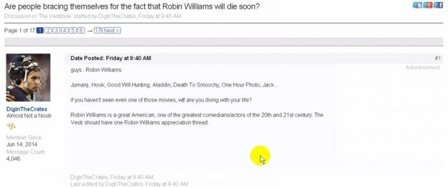 Creepy! Robin Williams Death Predicted 3 Days Before He Died! 