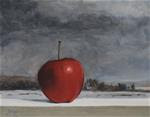 Apple with Winter Scene - Posted on Thursday, February 26, 2015 by Julian Dix