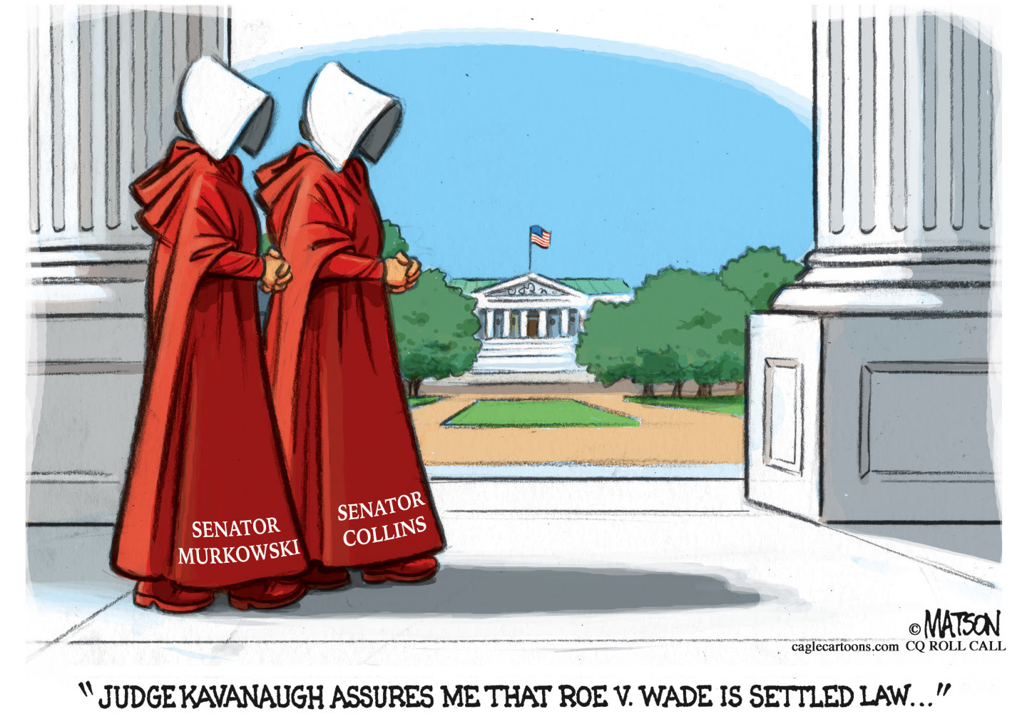 Handmaids Senators voted for Kavanaugh.