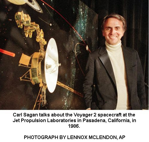 Carl Sagan with Voyager -2