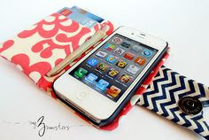 Sew an iPhone or Smartphone Wallet - Free Sewing Pattern + Tutorial