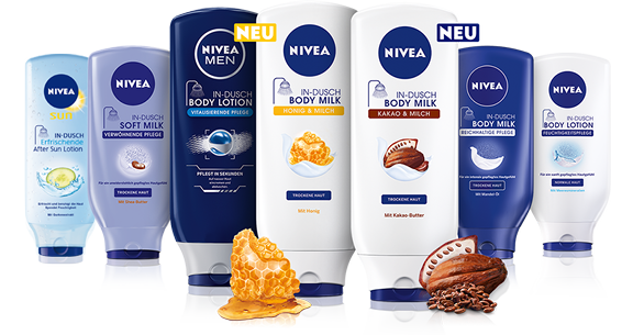 Produktübersicht NIVEA In-Dusch Produktübersicht NIVEA In-Dusch