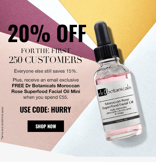 20% for the first 250 customers