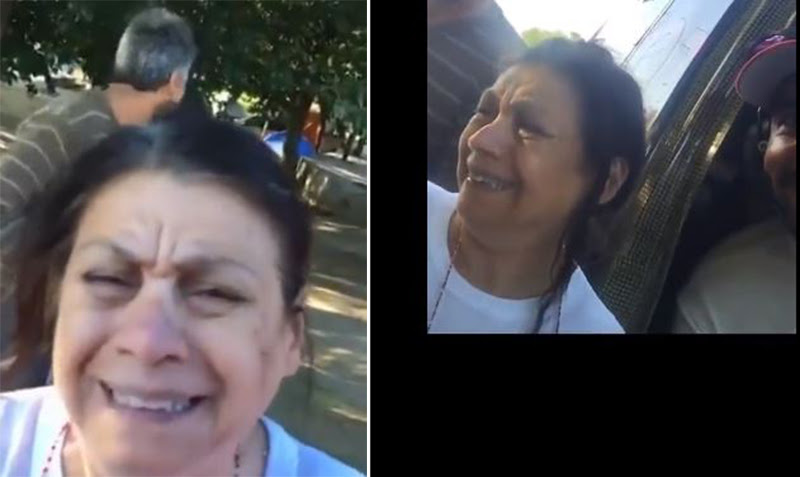 شاهد أرجنتينية تبكي لحظة رؤيتها سائق الراليات يزيد الراجحي وتقبله