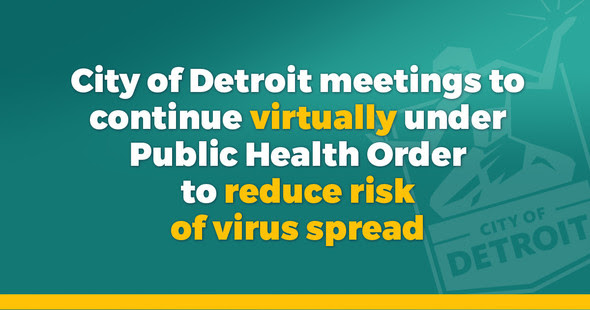 Public Health Order - Virtual Meetings Continue 3.31.21