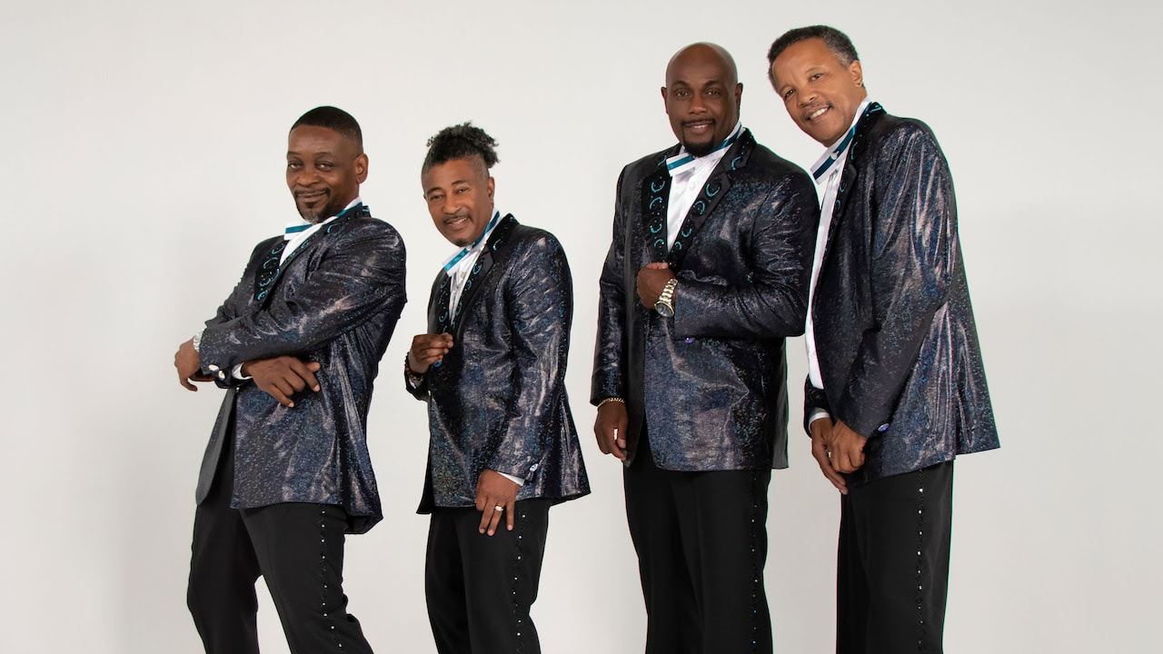 Members of the rhythm and blues group The Spinners