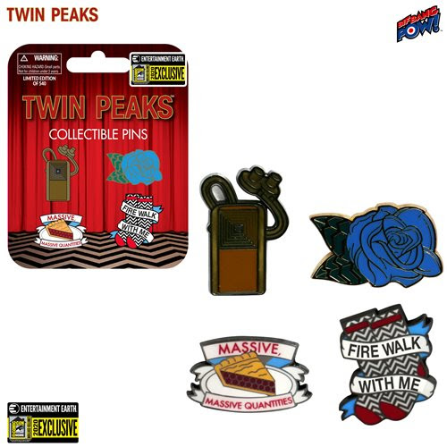 Twin Peaks Enamel Pin Set of 4 - Entertainment Earth Exclusive