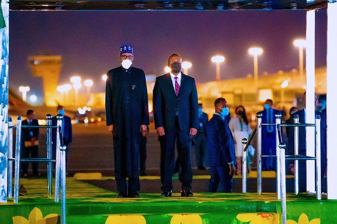 Ethiopian Prime Minister, Abiy Ahmed Ali pictured driving President Muhammadu Buhari after he arrived Addis Ababa 