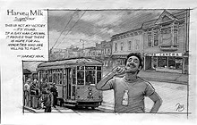 Harvey Milk Sketch by Thomas Haller Buchanan