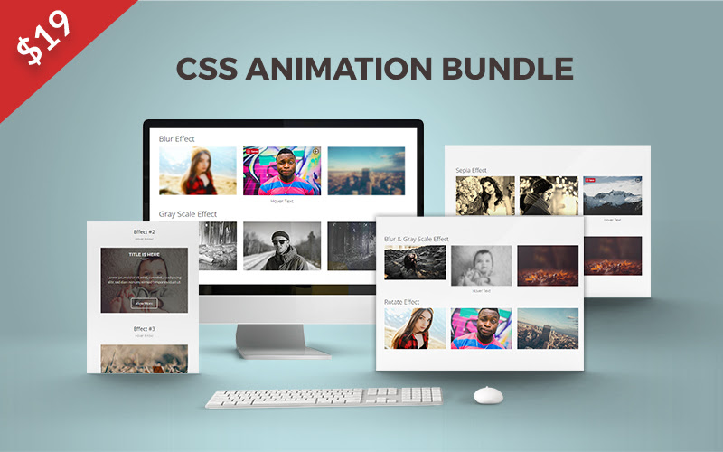 CSS Hover Animations Bundle