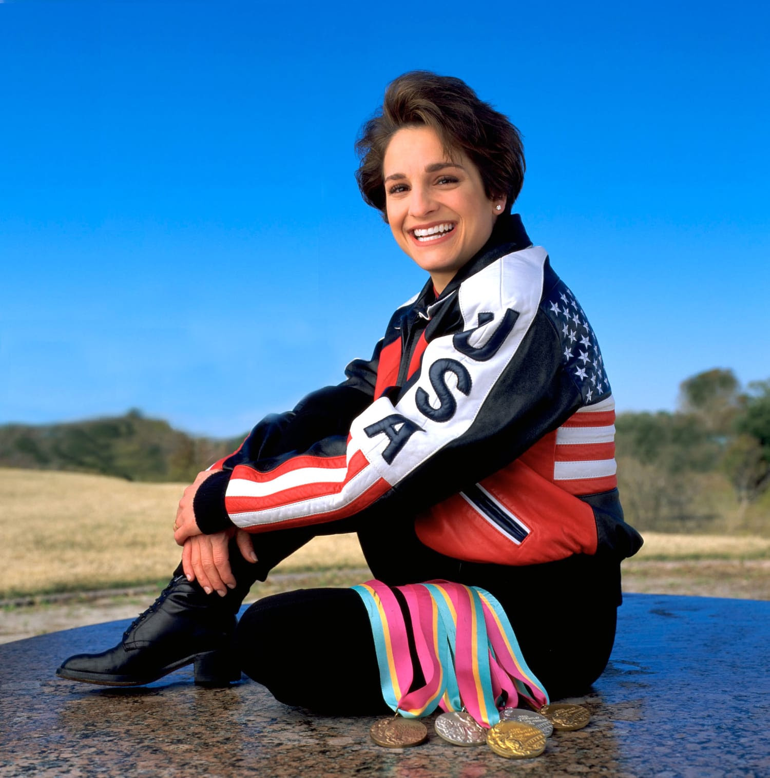 Gymnastics legend and Olympic gold medalist Mary Lou Retton is in intensive care battling pneumonia 231010-mary-lou-retton-medals-inline-2000-ac-825p-919344