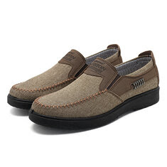 Men Casual Breathable Elastic Bnad Slip On Oxfords Shoes