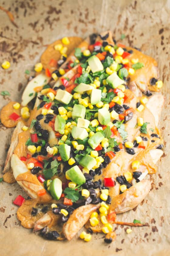 Nachos de patata - Los nachos de patata son una alternativa sana, barata y deliciosa a los nachos tradicionales que suelen estar llenos de aditivos e ingredientes refinados.