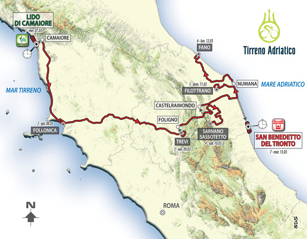 02eea9c0 a432 42bb a8f6 fae2a32b3d80 CICLISMO: TIRRENO ADRIATICO 2018, COME UN GRANDE GIRO