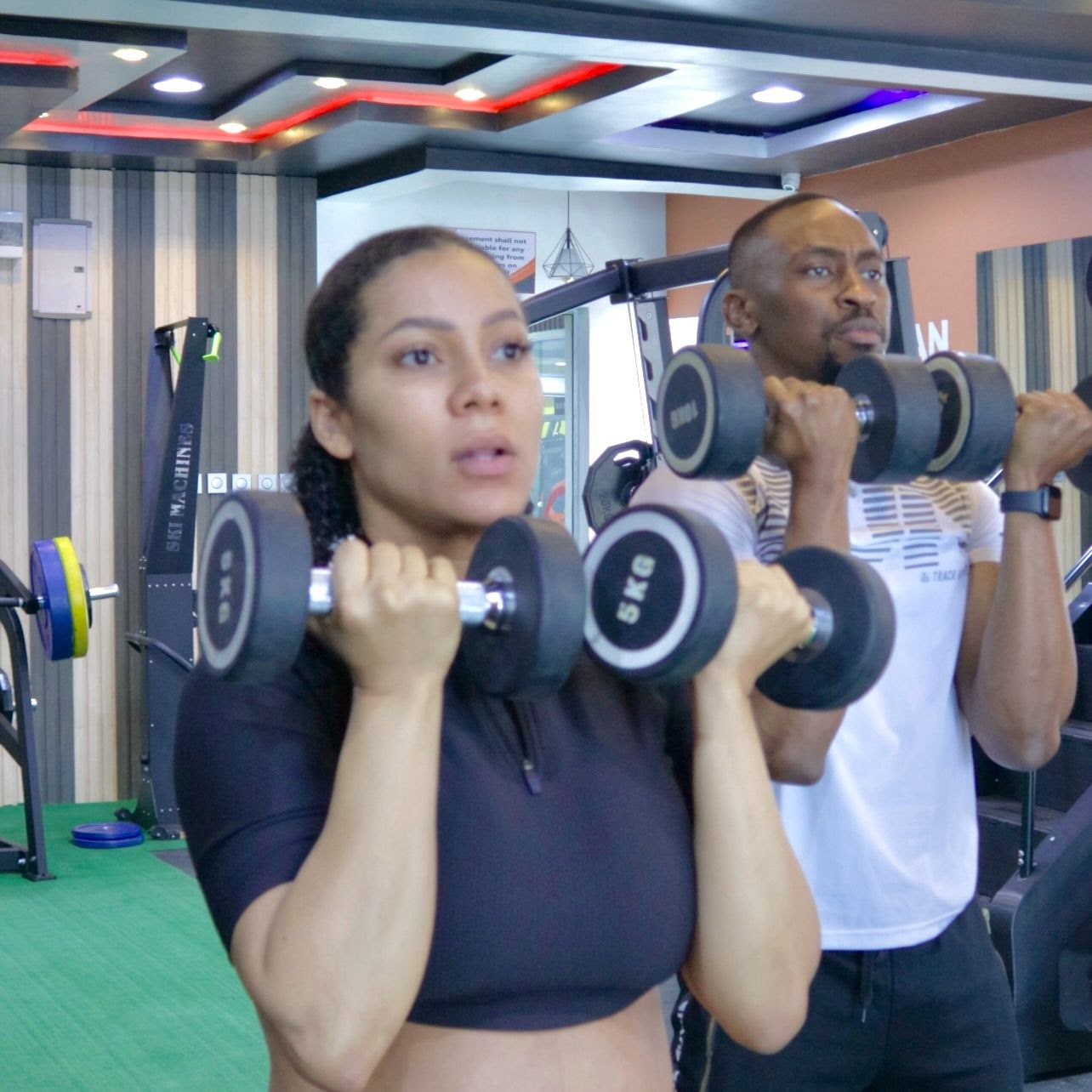 FITNESS ENTHUSIAST SAGA AND MARIA CHIKE INSPIRE WITH THEIR WORKOUT