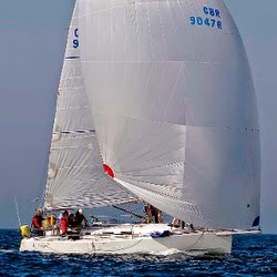 J/109 offshore cruising racing sailboat off Ireland