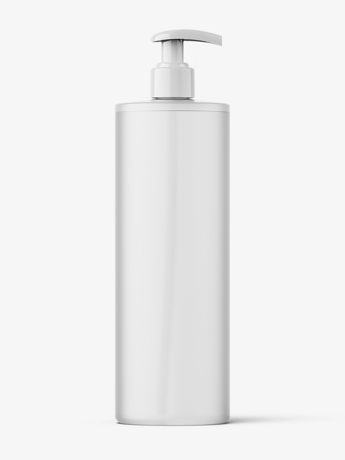 Frosted bottle with pump mockup / 500 ml Smarty Mockups