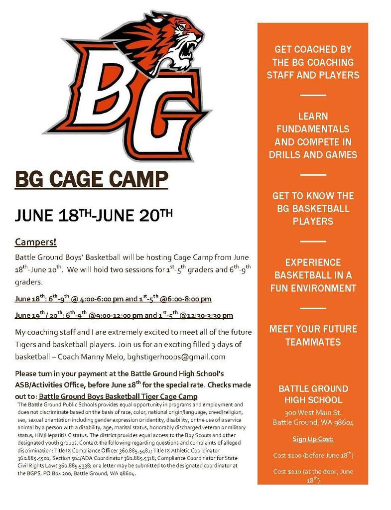 BG Cage Camp