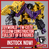 Transformers News: TFsource News! TFM Powertrain, Yellow Constructor, TR Broadside, Lord Scorpion Dark Version & More!